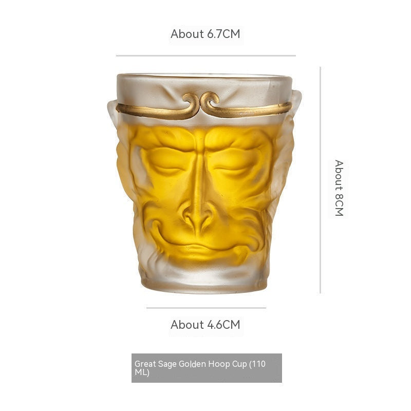 Large Capacity Master Cup Crystal Glass Kung Fu