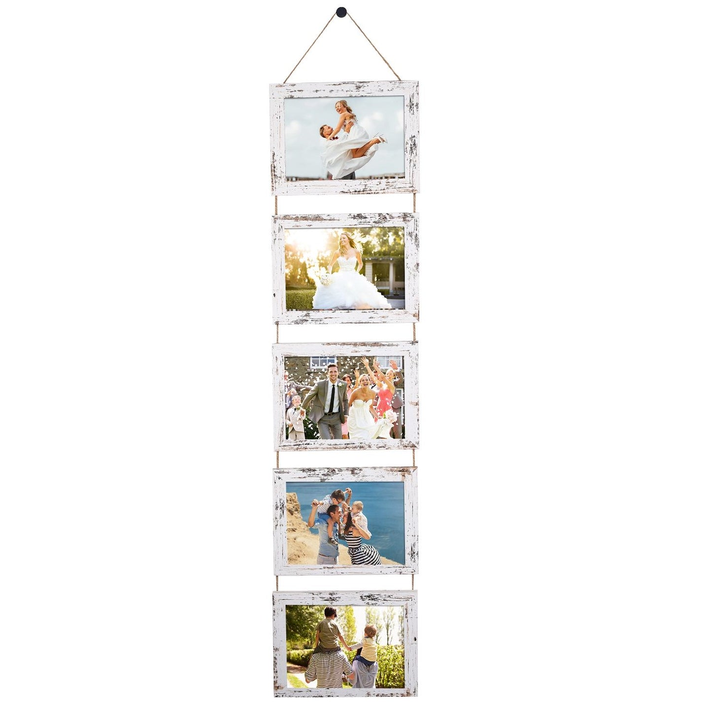 Wall Hanging Picture Collage Frame Wall Decor Without Mat Rustic Style Wood Photo Frame Display