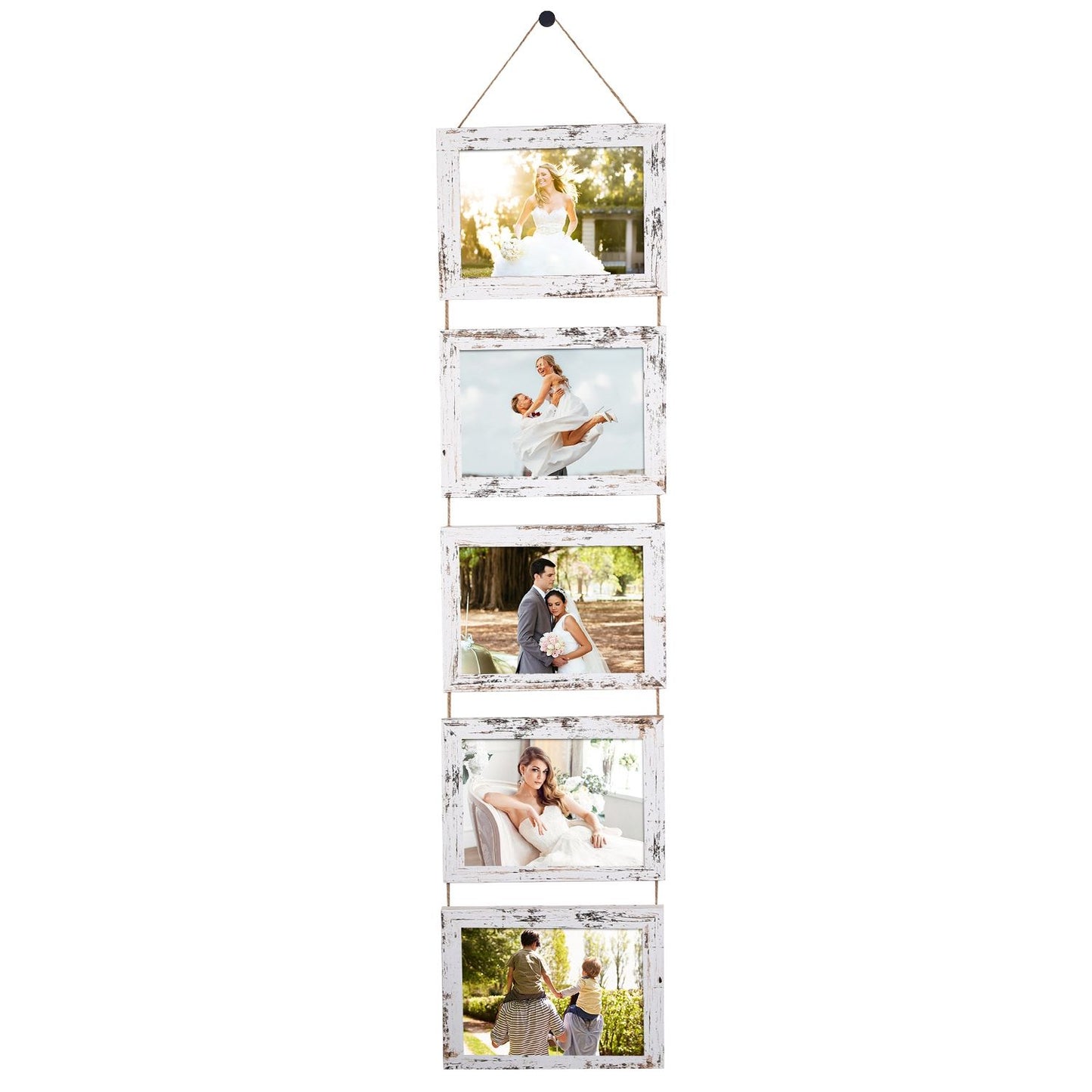Wall Hanging Picture Collage Frame Wall Decor Without Mat Rustic Style Wood Photo Frame Display