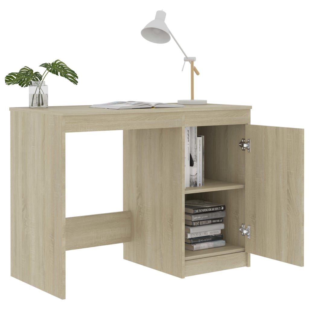 Desk Sonoma Oak 39.4"x19.7"x29.9" Engineered Wood