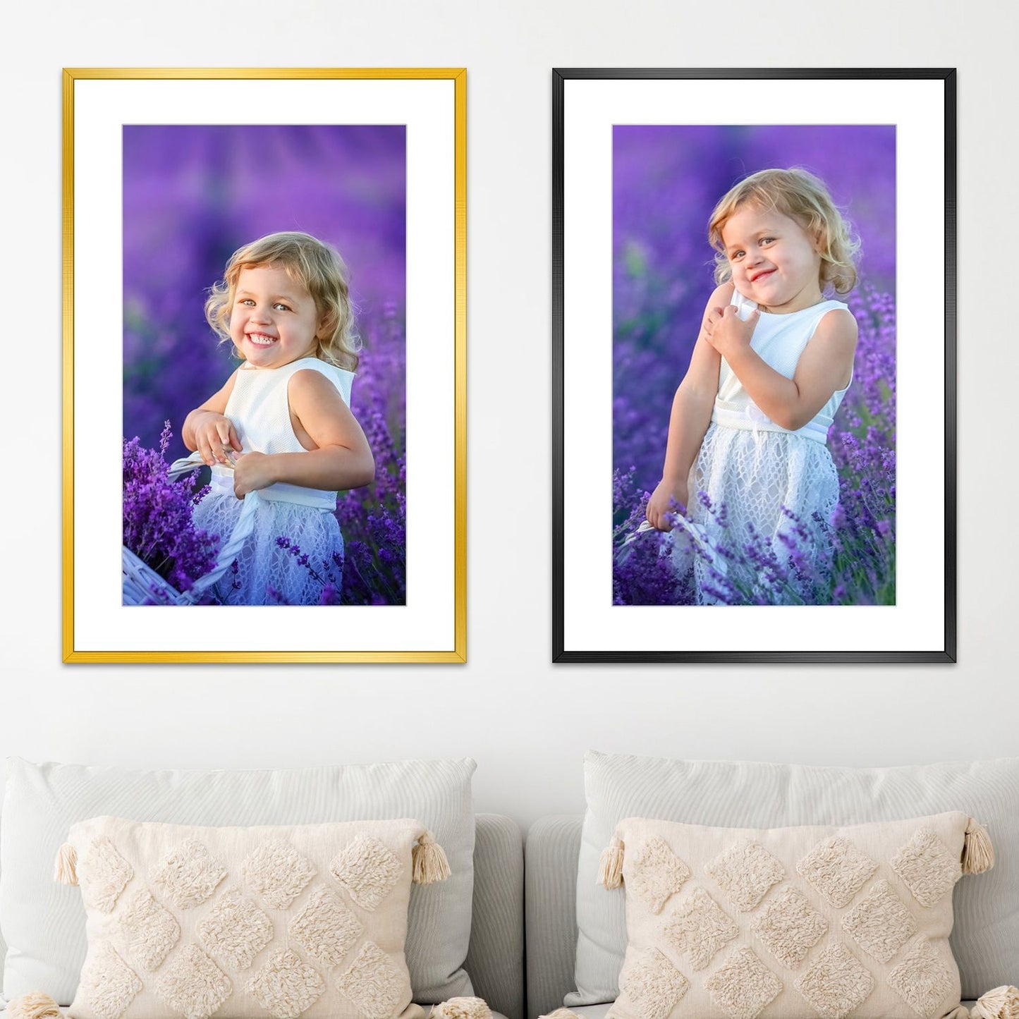 2 Packs 16x24in Picture Frames Wall Gallery Photo Frame Wall Mounted Poster Display Frame for Horizontal Vertical Wall Mounted