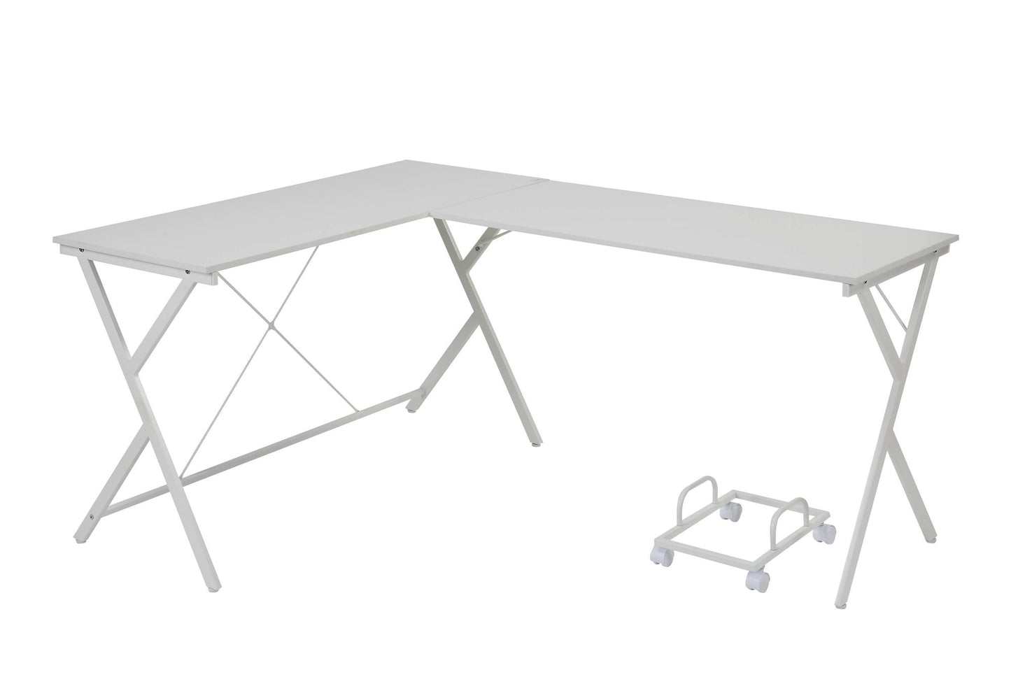 Dazenus White Finish Computer Desk