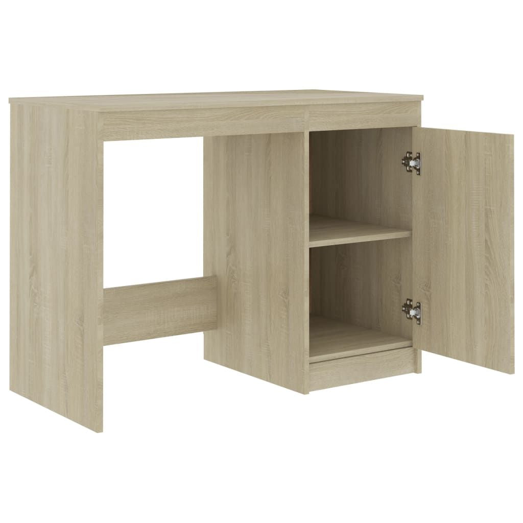Desk Sonoma Oak 39.4"x19.7"x29.9" Engineered Wood