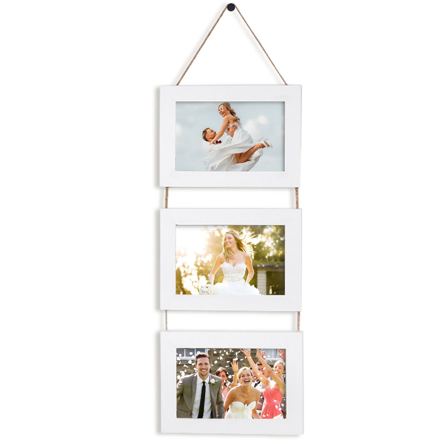 Wall Hanging Picture Collage Frame Wall Decor Without Mat Rustic Style Wood Photo Frame Display