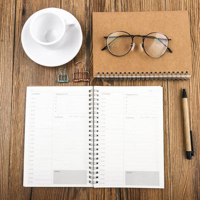Daily Planner Schedule Work Efficiency Stationery Book