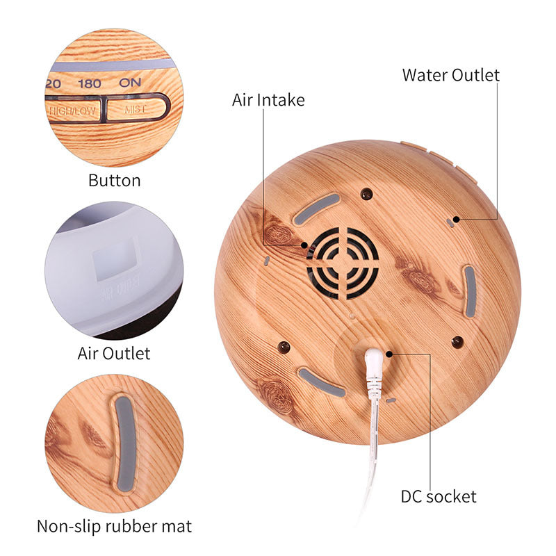 Wood grain aroma diffuser