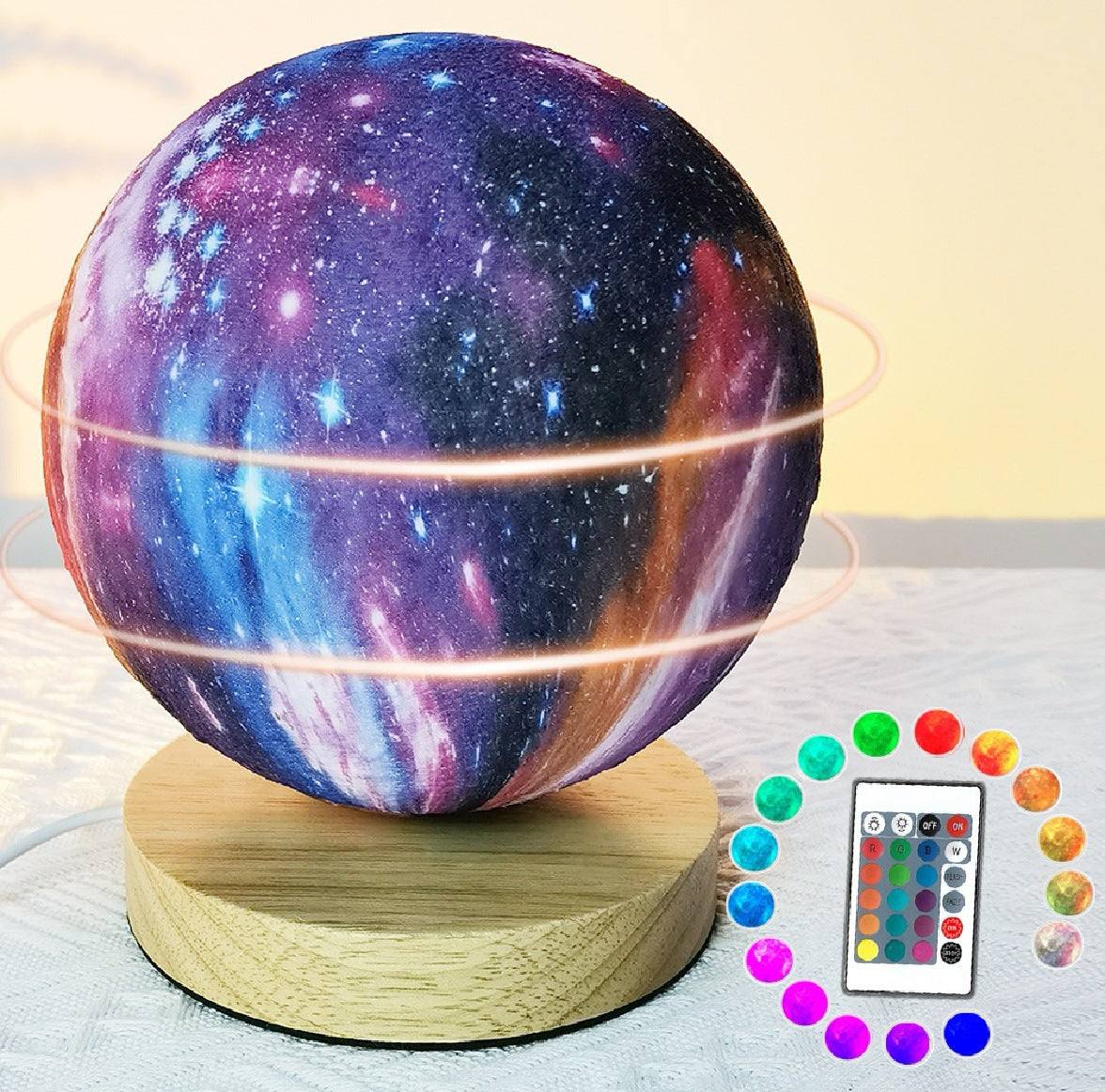 Rotating Planet Light Smart Voice Moon Light Suspension