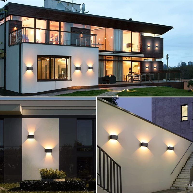 Cube LED Wall Light for Indoor/Outdoor, Up and Down Wall Lamp, Waterproof