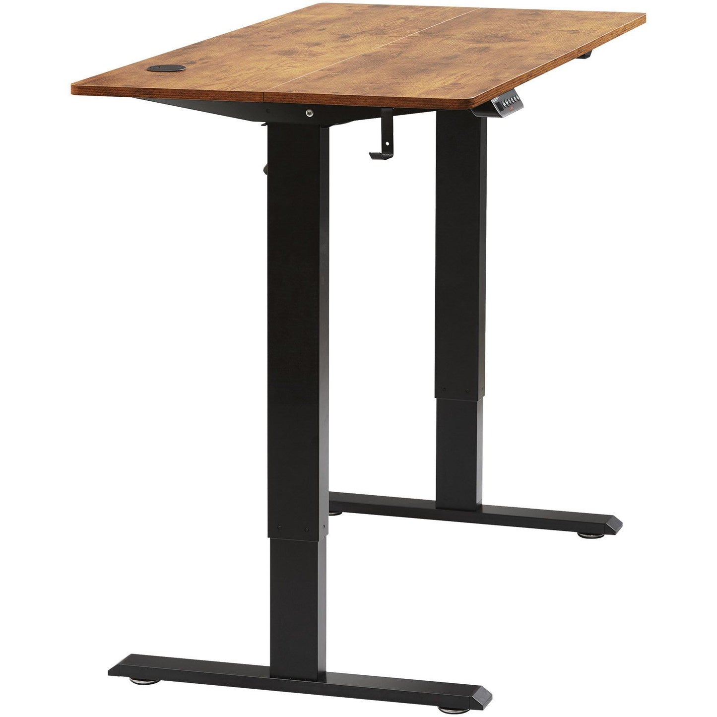 VEVOR Height Adjustable Desk, 47.2 x 23.6 in, 3-Key Modes Electric Standing Desk, Whole Piece Desk Board, Sturdy Dual Metal Frame, Max. Loading 180 LBS Computer Sit Stand up Desk, for Home and Office