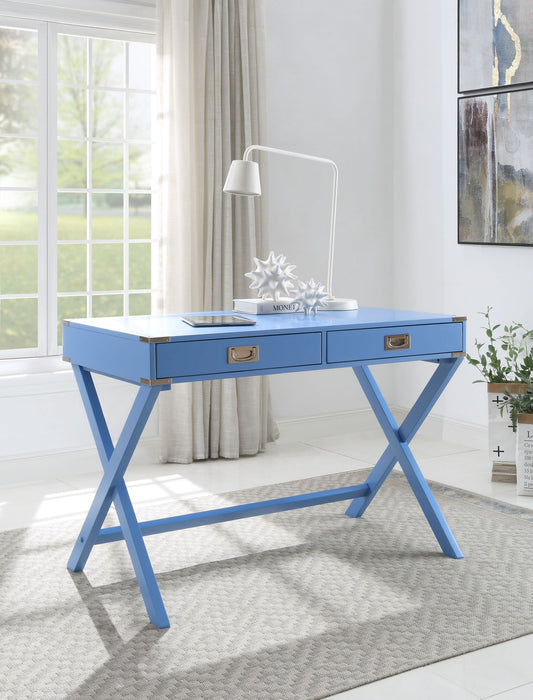 Amenia Blue Finish Writing Desk