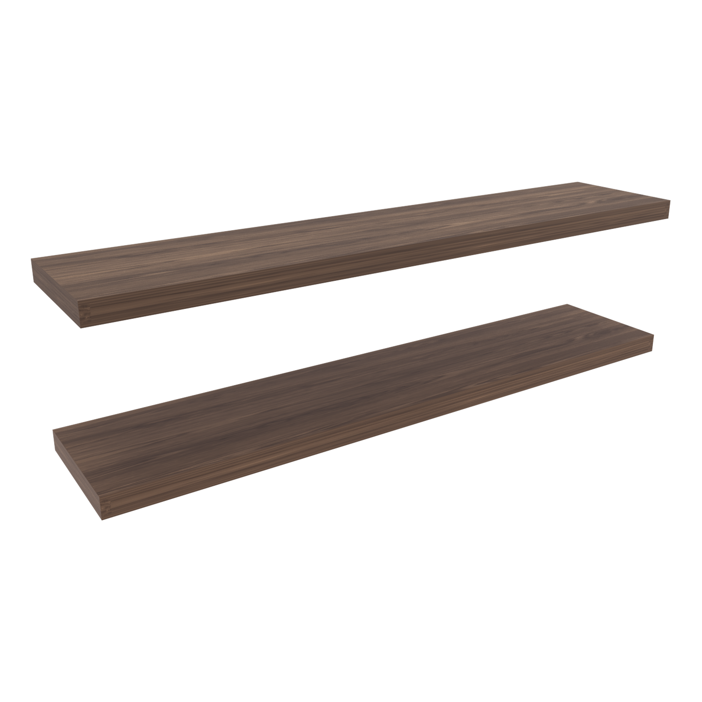 Ecco 47" Wide Floating Shelves Set of 2, Shelves for Wall Decor for Bedroom, Bathroom Storage Shelves, Book Shelves for Living Room