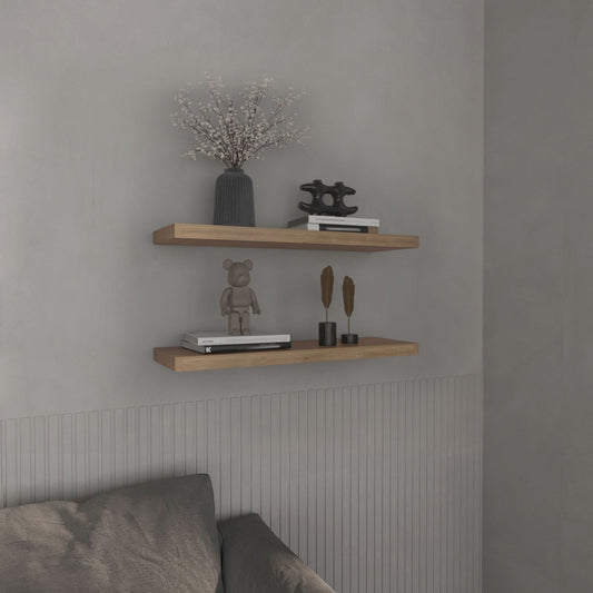 Floating Shelves 1.50" H, 2 Shelves, Pine