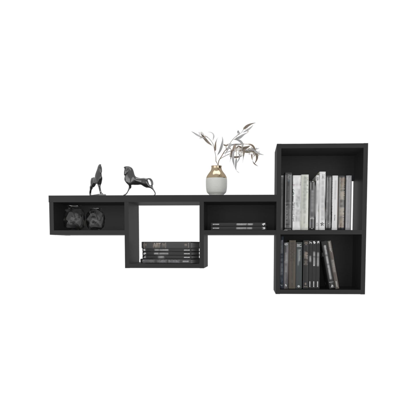 Shelf 22" H, 7 Shelves, Black